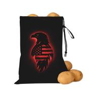 asbwuo Black Eagle - Borsa portaoggetti per patate e cipolle | Borsa organizer con coulisse per ripiani della dispensa, banconi da cucina, aglio, patate, cipolle e alimenti di tutti i