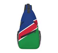 asbwuo Borsa a tracolla da uomo con stampa della bandiera della Namibia, tracolla rinforzata, adatta per le uscite quotidiane.