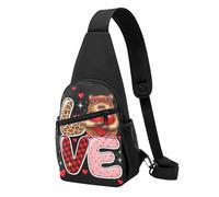 asbwuo Borsa a tracolla Love Capybara, borsa a spalla diagonale, zaino a tracolla