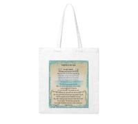 asbwuo Borsa in tela resistente Footprints In The Sand - Borsa della spesa riutilizzabile, ecologica e lavabile per viaggi, campeggio e uso quotidiano