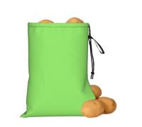 asbwuo Borsa portaoggetti per cipolle di patate verde chiaro tinta unita | Borsa organizer con coulisse per ripiani della dispensa, banconi da cucina, aglio, patate, cipolle e alimenti di tutti i