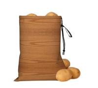 asbwuo Borsa portaoggetti per patate e cipolle con venature del legno | Borsa organizer con coulisse per ripiani della dispensa, banconi da cucina, aglio, patate, cipolle e alimenti di tutti i