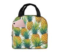 asbwuo Borsa termica per il pranzo Exotic Tropical Pines, riutilizzabile, per donne, uomini, lavoro, picnic e ufficio
