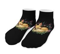 asbwuo Calzini invisibili Fennec Fox per uomo e donna, con taglio basso, sportivi e sportivi