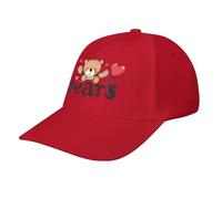asbwuo Cappellino da Baseball Casual I Love Bears, Divertente Cappello da Golf Regolabile per papà, per Correre e praticare Sport all'Aria Aperta