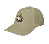 asbwuo Cappellino da Baseball Casual I Love Coffee, Divertente Cappello da Golf Regolabile per papà, per Correre e praticare Sport all'Aria Aperta