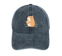 asbwuo Cappellino da Baseball Classico in Cotone con Scritta Capybara Mom I Love Mom, Regolabile, da Golf, da papà, Leggero, Hip Hop