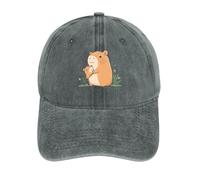 asbwuo Cappellino da Baseball Classico in Cotone con Scritta Capybara Mom I Love Mom, Regolabile, da Golf, da papà, Leggero, Hip Hop