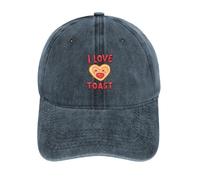 asbwuo Cappellino da Baseball Classico in Cotone I Love Toast, Regolabile, da Golf, da papà, Leggero, Hip Hop