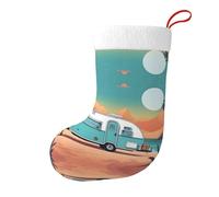 asbwuo Christmas Decorative Stocking - Perfect for Decorating Offices, Trees, Fireplaces You Make Me Happy Camper Trailer Printing