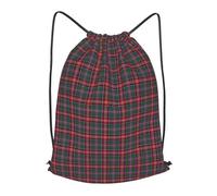 asbwuo Clan Ritchie Tartan Outdoor Leisure Drawstring Backpack, Lightweight Waterproof Sports Bag For Men & Women - Gym, Yoga, Travel