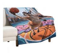asbwuo Coperta morbida per divano, coperta leggera in flanella per divano, canguro che si tuffa in campo, coperta decorativa calda e accogliente per l'autunno e l'inverno, 40"x50"
