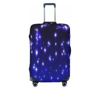 asbwuo Coprivaligia con stampa Bright Stars, protezione per valigia alla moda, lavabile e resistente ai graffi, nero, M
