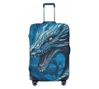 asbwuo Coprivaligia da viaggio Dragon Cool Blue, antigraffio