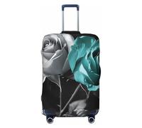 asbwuo Coprivaligia elastico da viaggio Gray Rose, antigraffio, adatto per bagagli da 18 a 32 pollici