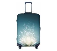 asbwuo Coprivaligia Lotus Flower Zen, protezione per valigia lavabile di alta qualità con cerniera di sicurezza e chiusura con fibbia, adatta a bagagli da viaggio da 18 a 32 pollici