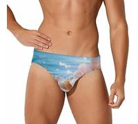 asbwuo Costume da Bagno da Uomo con Conchiglia da Spiaggia, Slip, Pantaloncini da Spiaggia, Bikini, Costume da Bagno Sexy