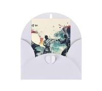 asbwuo Design Taekwondo, biglietti d'auguri Pensando a te con design unici e parole ispiratrici, biglietti di incoraggiamento da inviare a un caro amico, parente o persona cara, 1 confezione