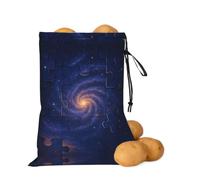 asbwuo Frammenti Jigsaw Puzzle Patate Cipolla Storage Bag | Borsa organizer con coulisse per ripiani della dispensa, banconi da cucina, aglio, patate, cipolle e alimenti di tutti i