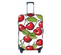 asbwuo Lovely Sweet Red Cherry 3 Coprivaligia Antigraffio Protettore per Bagagli da Viaggio, ValigiaInclusa