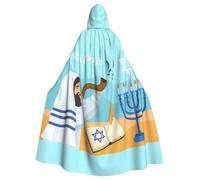 asbwuo Mantello con cappuccio per Halloween, costumi, feste, decorazioni per cosplay, per donne e uomini, per Yom Kippur