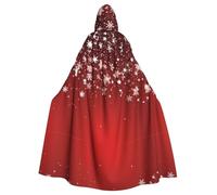 asbwuo Mantello lungo unisex con cappuccio per adulti, Natale, costume di Halloween, poncho per uomo e donna, costume di carnevale per adulti per Halloween, cosplay e feste da strega e vampiro