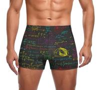 asbwuo Matematica e Scienza sulla Lavagna neraCostumi da Bagno da Uomo, Pantaloncini da Spiaggia ad Asciugatura Rapida, Costumi da Bagno