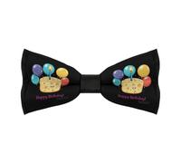 asbwuo Papillon Happy Birthday Daddy per uomo, pre-annodato e regolabile, per feste e matrimoni