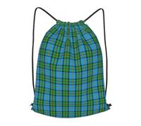 asbwuo Scottish Clan Macleod Of Harris Tartan Plaid Outdoor Leisure Drawstring Backpack, Lightweight Waterproof Sports Bag For Men & Women - Gym, Yoga, Travel