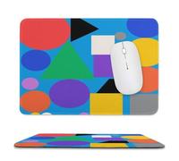 asbwuo Sous-main de bureau géométrique imperméable avec coutures anti-effilochage et dessous antidérapant en caoutchouc, idéal pour souris sans fil au bureau et à la maison.