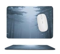 asbwuo Sous-main de bureau imperméable à motif d'arbres géants, avec coutures anti-effilochage et dessous antidérapant en caoutchouc, idéal pour souris sans fil au bureau et à la maison.