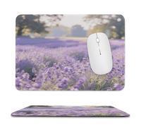 asbwuo Sous-main de bureau imperméable lavande avec coutures anti-effilochage et dessous antidérapant en caoutchouc, idéal pour souris sans fil au bureau et à la maison.