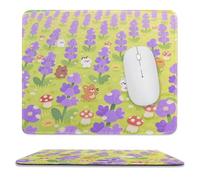 asbwuo Sous-main de bureau imperméable lavande avec coutures anti-effilochage et dessous antidérapant en caoutchouc, idéal pour souris sans fil au bureau et à la maison.