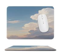 asbwuo Sous-main de bureau imperméable « Nuages crépusculaires » avec coutures anti-effilochage et dessous antidérapant en caoutchouc, idéal pour souris sans fil au bureau et à la maison.