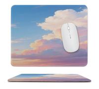 asbwuo Sous-main de bureau imperméable « Nuages crépusculaires » avec coutures anti-effilochage et dessous antidérapant en caoutchouc, idéal pour souris sans fil au bureau et à la maison.