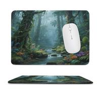 asbwuo Sous-main de bureau imperméable Tropical Rain, avec coutures anti-effilochage et dessous en caoutchouc antidérapant, idéal pour souris sans fil au bureau et à la maison.