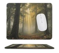 asbwuo Sous-main de bureau mystérieux et primitif, imperméable, avec coutures anti-effilochage et dessous en caoutchouc antidérapant, idéal pour souris sans fil au bureau et à la maison.