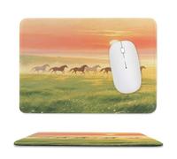 asbwuo Sous-main imperméable Grassland at Dawn, avec coutures anti-effilochage et dessous en caoutchouc antidérapant, idéal pour souris sans fil au bureau et à la maison.