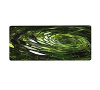 asbwuo Tapis de bureau abstrait serpent vert 30 x 80 cm avec bords cousus, grand tapis de souris gaming antidérapant en caoutchouc pour PC, ordinateur portable et bureau à domicile.
