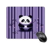 asbwuo Tapis de souris carré imperméable à rayures violettes avec motif Zoon, antidérapant, idéal pour les jeux sur bureau, au bureau et à la maison.
