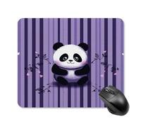 asbwuo Tapis de souris carré imperméable à rayures violettes avec motif Zoon, antidérapant, idéal pour les jeux sur bureau, au bureau et à la maison.