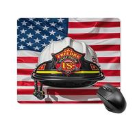 asbwuo Tapis de souris carré imperméable avec impression de bannière USA, antidérapant, pour le jeu sur bureau, au bureau et à la maison