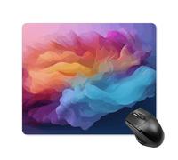 asbwuo Tapis de souris carré imperméable avec impression dégradée de couleurs, antidérapant, idéal pour les jeux sur bureau, au bureau et à la maison.