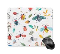 asbwuo Tapis de souris carré imperméable avec imprimé de petits animaux de dessin animé, antidérapant, pour le bureau, les jeux et la maison.