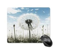 asbwuo Tapis de souris carré imperméable avec motif chardon, antidérapant, pour le jeu sur bureau, au bureau et à la maison