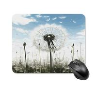 asbwuo Tapis de souris carré imperméable avec motif chardon, antidérapant, pour le jeu sur bureau, au bureau et à la maison