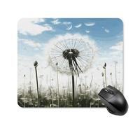 asbwuo Tapis de souris carré imperméable avec motif chardon, antidérapant, pour le jeu sur bureau, au bureau et à la maison