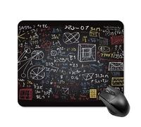 asbwuo Tapis de souris carré imperméable avec motifs mathématiques et physiques, antidérapant, idéal pour le jeu sur bureau, le bureau et la maison.