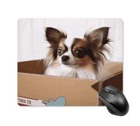 asbwuo Tapis de souris carré imperméable en carton imprimé de chiens, antidérapant, pour le bureau, les jeux et la maison.