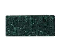 asbwuo Tapis de souris Hacker 30 x 81 cm avec bords cousus, grand tapis de souris gaming antidérapant en caoutchouc pour ordinateur de bureau, ordinateur portable et bureau à domicile.